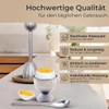 TOPANBIETER 999 Stainless Steel Egg Topper Set of 5 -