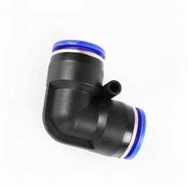 Carkio 10 x Air Pipe Pressure Connector 10mm Plastic Elbow Connector Pipe 90 Degree Elbow Quick Connect Pneumatic Connectors Air Line Fittings