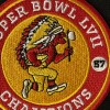 Kansas City Chiefs Super Bowl 57 embroidered iron on PATCH