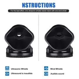 Frienda 30 Pcs Deer Whistles for Vehicles Wind Activated Ultrasonic Deer Warning, Whistles Avoids Collisions, Warning Devices with Waterproof Adhesive Tapes for Car/Motorcycle(B Style)