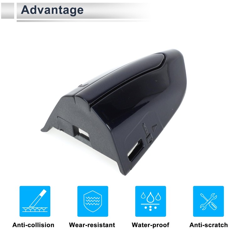 Front Left Door Handle End Cap Lid Outside Lock Cylinder