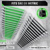 22-Piece Socket Organizer & Magnetic Wrench Organizer Set, 1/4", 3/8",