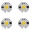 ZCZQC LED Chip 4PCS 110V 3W White High Power COB