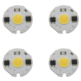ZCZQC LED Chip 4PCS 110V 3W White High Power COB Lamp Beads Bulb Chips Light-Emitter Diode