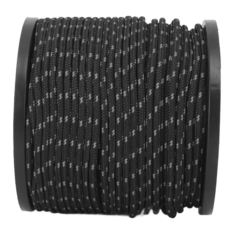 Reflective Camping Rope Texture Weaving 164ft 4mm Polyester Parachute Cord