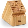 Cooks Standard Bamboo Knife Block Holder without Knives, 25 Slot