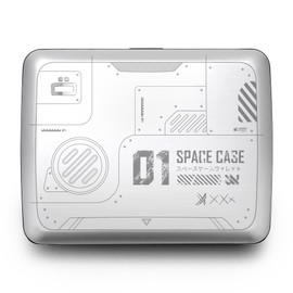 Aluminium Wallet, Large Capacity with Metal Closure, RFID Protection Against Fraud and Demagnetization, Model Smart Case Oslo Large, engraving space case, Standard size, Minimalist