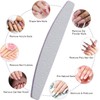 15 PCS Professional Nail Files 100/180 Grit, Double-Sided Emery Board