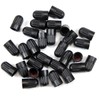 Dsycar 12 Pack TPMS Tire Valve Stem Caps, Black Plastic