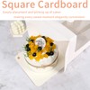 PQZKLDP 10pcs 6 inch cake boxes with cake boards,6x6x6 In