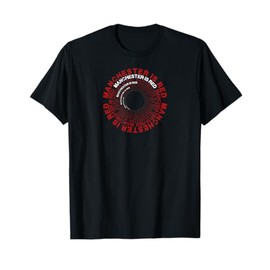Manchester Is Red Circular Funny United Football Supporter T-Shirt