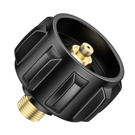 2PCS QCC1 Propane Tank Adapter Gas Fitting to 1/4 Inch Male Pipe Thread NPT, Propane Tank Connector Fitting Kit for Regulator, Propane Hose, 5-100 lb propane tank adapter - 100% Solid Brass