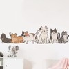 Fujitoya Cat Silhouette Wall Sticker Removable Living Room DIY Entrance