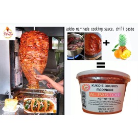 Kukos adobos ALPASTOR chili paste Adobo 16oz  marinade sauce tacos burritos