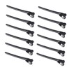 Baluue 12pcs Hair Positioning Clips for Women Hairdressing Tool for Styling and Sectioning Non- Grip for and Thick Hair for Salon and Home Use Black