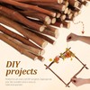 Lurrose Natural Wood Sticks for Crafts 50pcs DIY Art Supplies