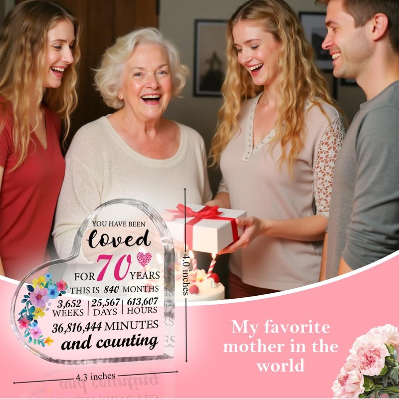 70th Birthday Gifts Women Best Gifts for 70 Year Old