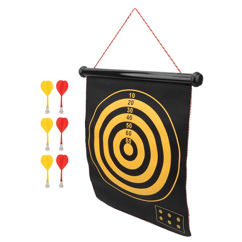 15in Magnetic Dart Board with 6 Dart Safety Magnet Doublesided