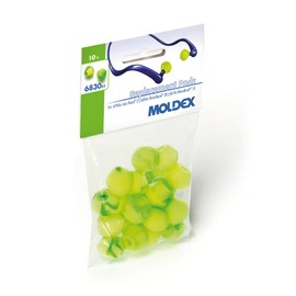 Moldex 683001 Ersatzstöpsel für Gehörschutzbügel WaveBand und Jazz-Band 2 in Blisterverpackung, Grün,gelb