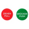BIKE-label 3D Door Sticker 45 mm Pull Push Sign 900019
