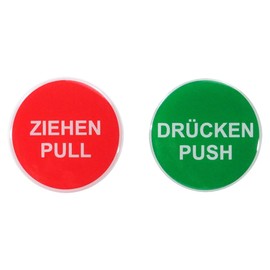 BIKE-label 3D Door Sticker 45 mm Pull Push Sign 900019