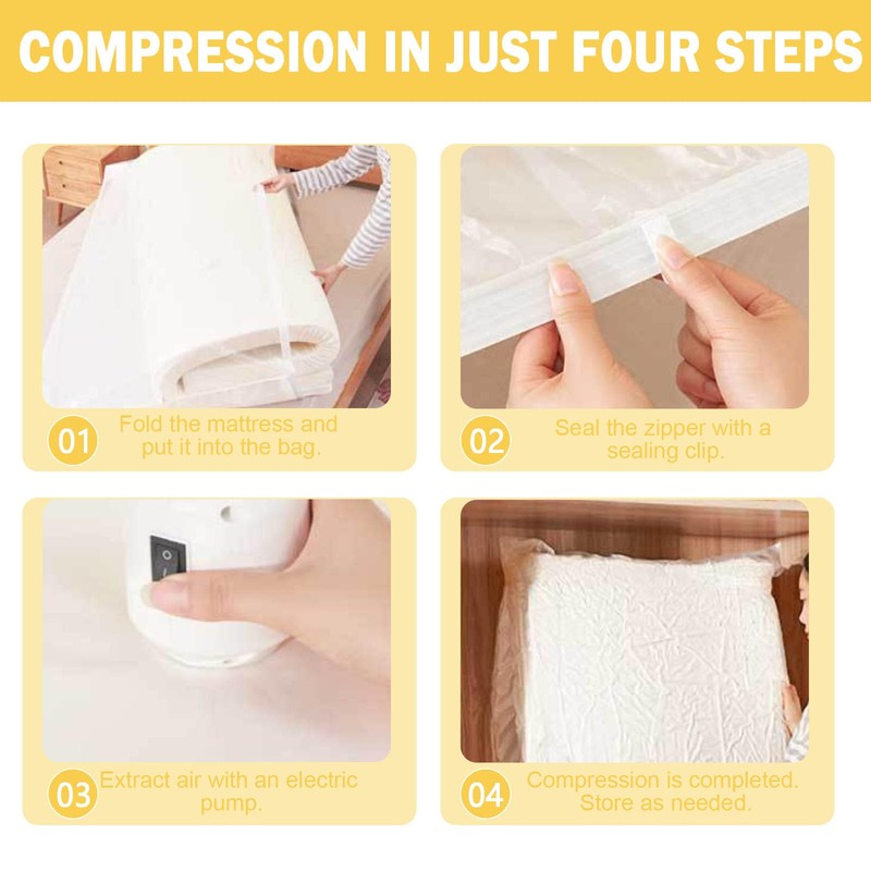 Large Vacuum Storage Bags, 220x100cm Mattress Vacuum Storage Bag, Waterproof