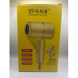 Secador de Pelo Eléctrico XP - Secador de Pelo Profesional para Hombres y Mujeres, Oro