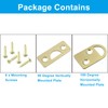 Luomorgo 1 Pack Solid Brass 2 Inch Surface Bolt, Brushed