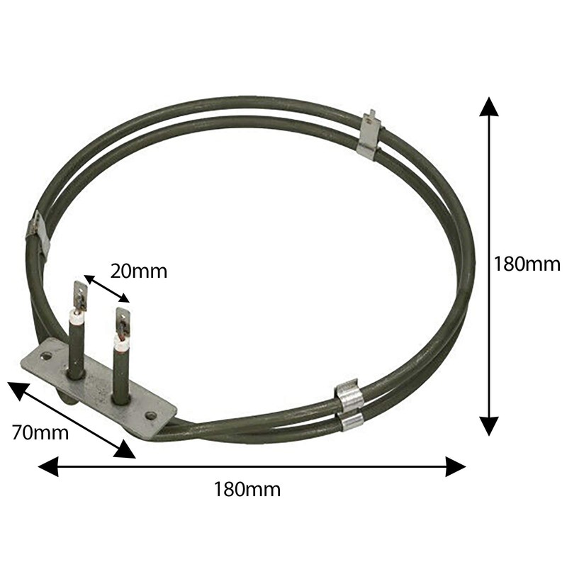 SPARES2GO 2 Turn Heater Element for AEG Fan Oven Cooker
