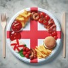 Lizzy 20Pcs England Paper Plates | St George Party Supplies