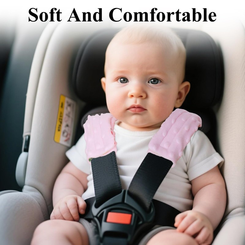 Carseat Strap Covers for Babies, Ultra Soft Double - Sided