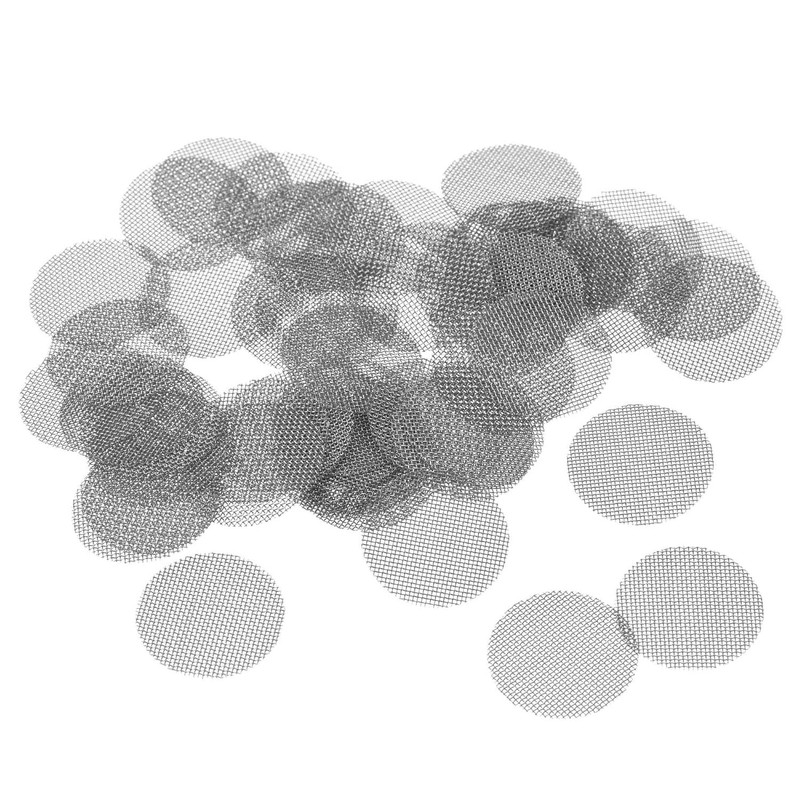 Pipe Screen, 0.6 inch (15 mm), Set of 150, Silver,