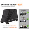 Happybuy 4 Passenger Golf Cart Cover, 600D Polyester, Universal Fit,