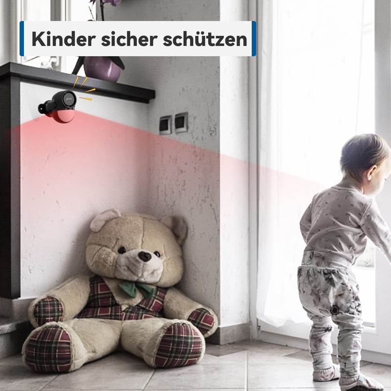 CPVAN PIR Motion Sensor Alarm Motion Sensor with Remote Control
