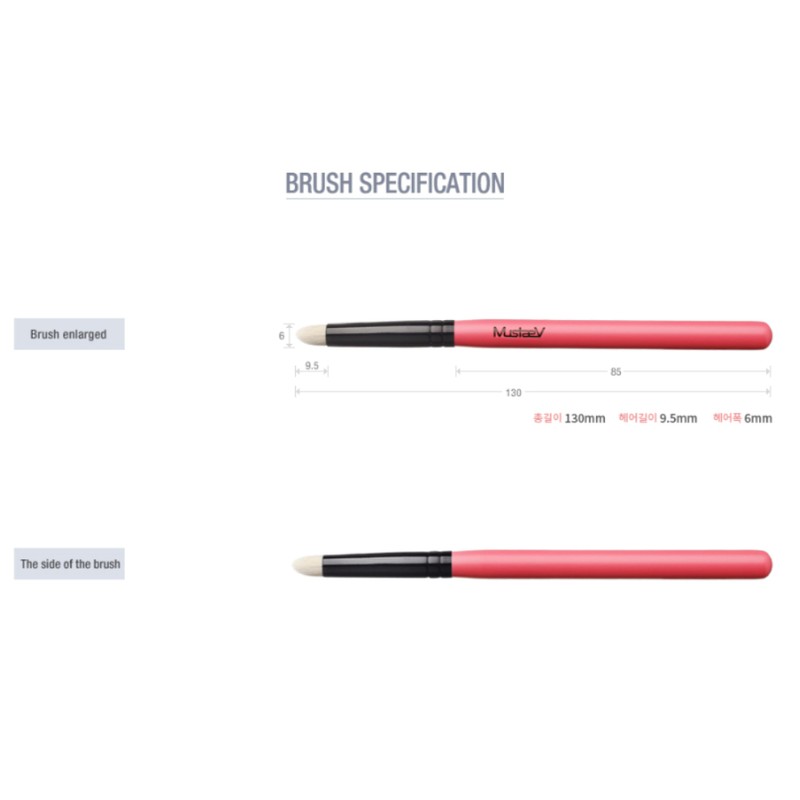 Mustaev Easy Point Blending Elasticity Brush Dichocolate BNS / 머스테브