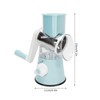 Rotary Cheese Grater Shredder, Manual Vegetable Slicer Suction Base 3