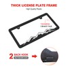 ZXFOOG Mountain License Plate Frames- Plastic Black Car Tag Holder