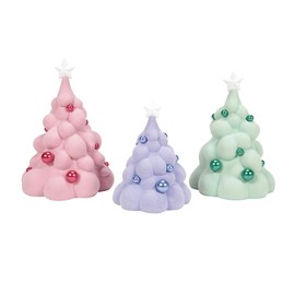 Department 56 Village Collection Accessories Mallowdream Marshmallow Tree Figurine Set, Various Sizes, Multicolor