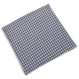 Grain Pillow 24 x 24 cm Organic Fabric Blue/White, , ,