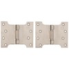 Satin Stainless Steel Button Tipped Parliament Hinges 4 x 3