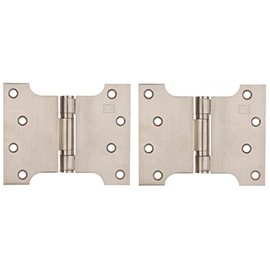 Satin Stainless Steel Button Tipped Parliament Hinges 4 x 3 x 5"