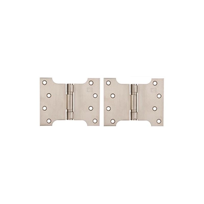 Satin Stainless Steel Button Tipped Parliament Hinges 4 x 3