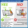 KarSpareHub Halogen W/B Headlights for 2009-2018 Dodge Ram 1500 2500
