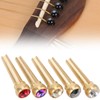 5Pcs Guitar Bridge Pin String Peg Brass Endpin Accessory Replacement