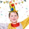 TOYANDONA Clown, cappello da clown, costume di carnevale, divertente performance,