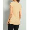 PrettyGuide Women's Evening Tops Sparkle Shimmer Glam Sequin Blouse Gold