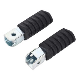 Asixxsix Dirt Bike Pegs, 2 Pcs Left Right Anti Slip Comfortable Dirt Bike Foot Pegs, Metal Mini Bike Foot Pegs with 1 Set of Installation Accessories, for PW50 PW80