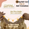 Body Wave Clip in Hair Extensions Real Human Hair,Balayage #27/60