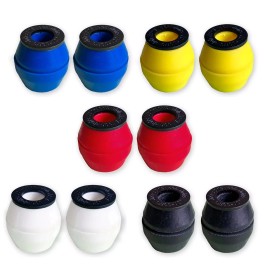 Shorty`s Shorty's Skateboard Bushings Doh Doh's Cones with Washers - Choose Color/hardnes - 98A White