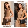 MoreFarther Crossbody Bag for Women, Genuine Leather Adjustable Shoulder Purse,